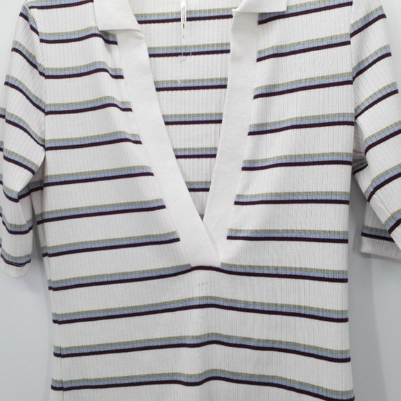FREE PEOPLE Donna Striped Tee NWOT - Picture 2 of 7